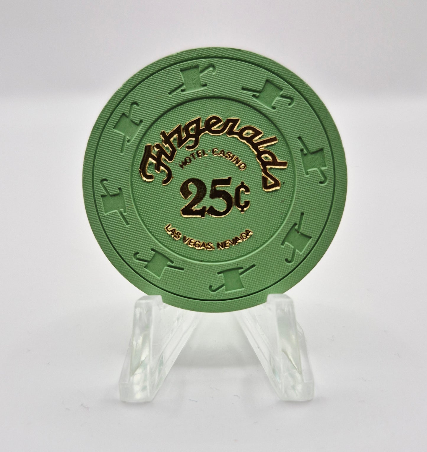 Fitzgerald's Hotel Casino Las Vegas Nevada 1980's $.25 Casino Chip N6107
