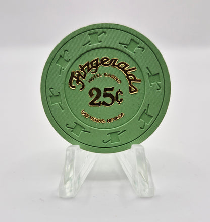 Fitzgerald's Hotel Casino Las Vegas Nevada 1980's $.25 Casino Chip N6107