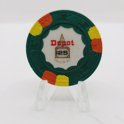 The Depot Casino Fallon Nevada 1987 $25 Casino Chip N2400