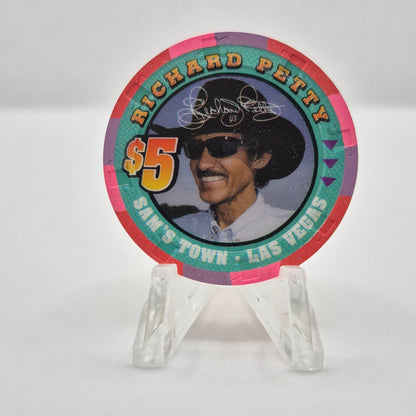 Sam's Town Hotel Casino Las Vegas Nevada 2000 Richard Petty $5 Casino Chip V5497