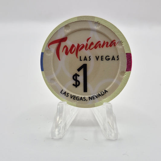 Tropicana Hotel Casino Las Vegas Nevada 2012 $1 Casino Chip D0418