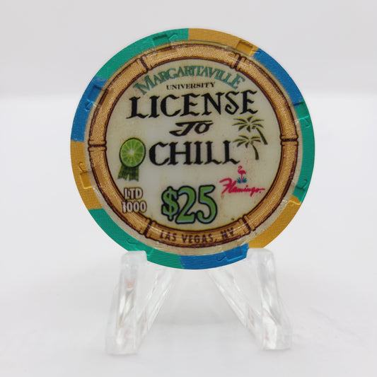Flamingo Hotel Casino Las Vegas Nevada 2007 Margaritaville "License to Chill" $25 Casino Chip E7907