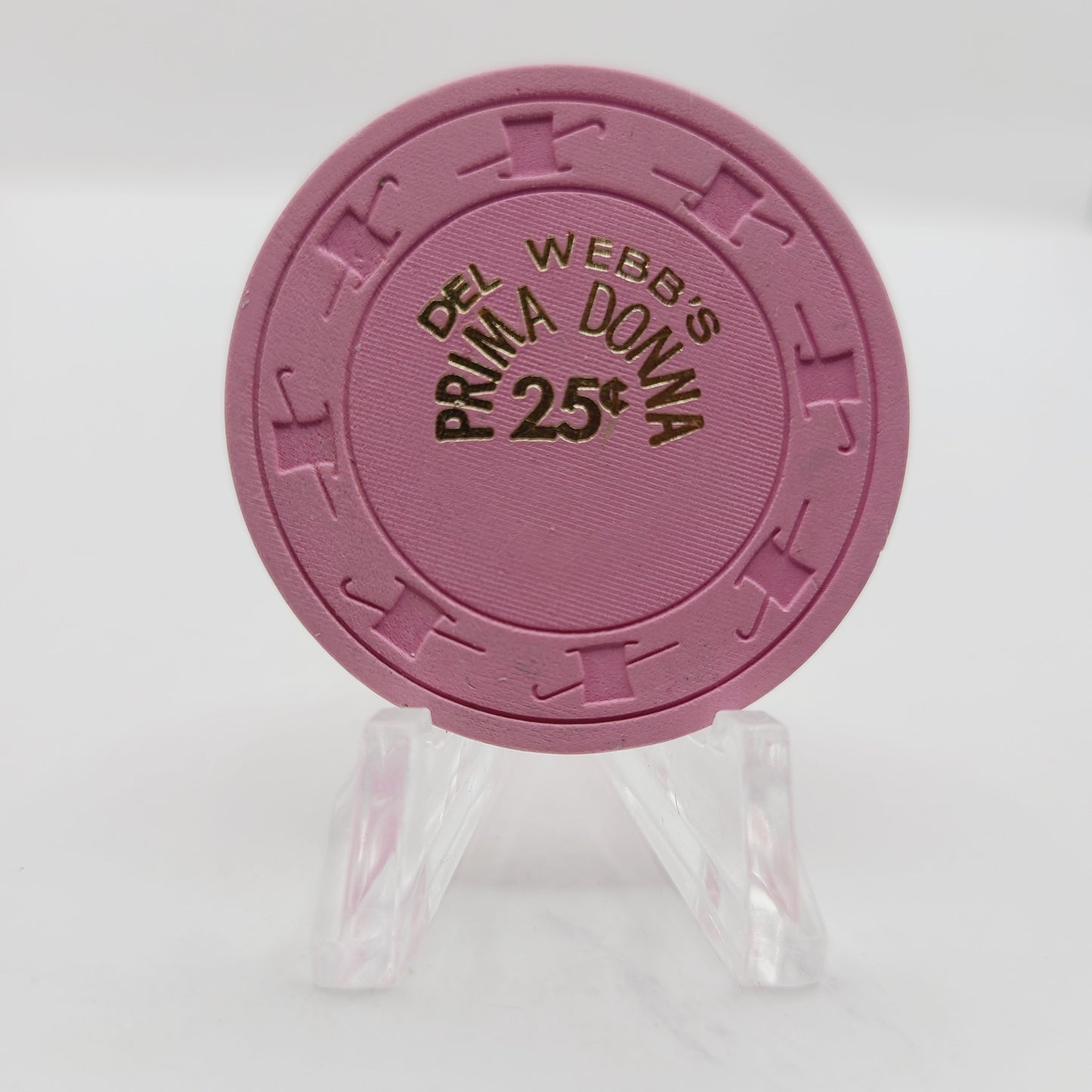 Del Webb's Primadonna Club Casino Reno Nevada 1974 $.25 Casino Chip N3108