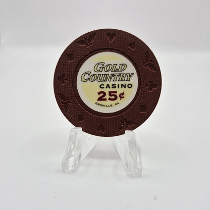 Gold Country Casino Oroville California $.25 Casino Chip *UNC