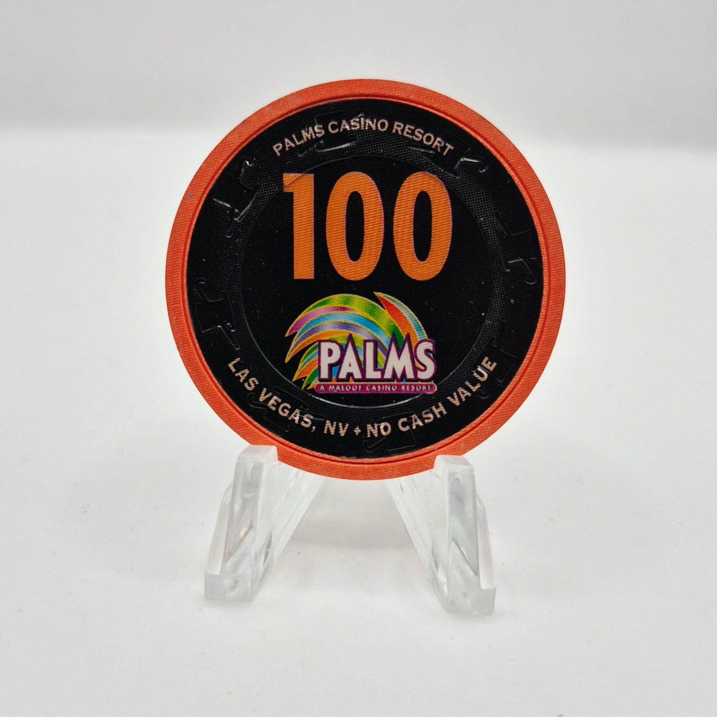 Palms Hotel Casino Las Vegas Nevada 2003 'Celebrity Poker Showdown' 100 NCV Casino Chip E2067