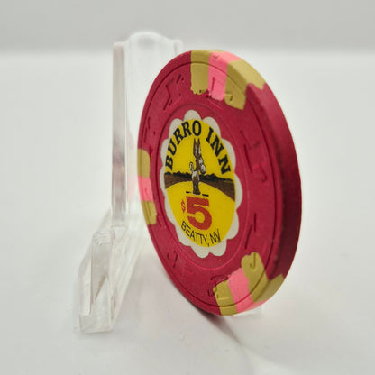 Burro Inn Casino Nevada 1991 $5 Casino Chip N7418