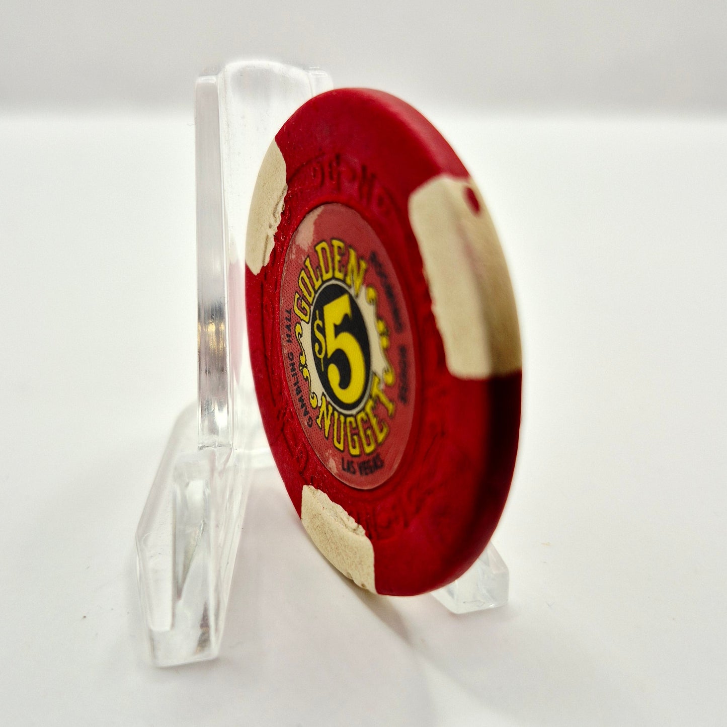 Golden Nugget Hotel Casino Las Vegas Nevada 1960's $5 Casino Chip N1718