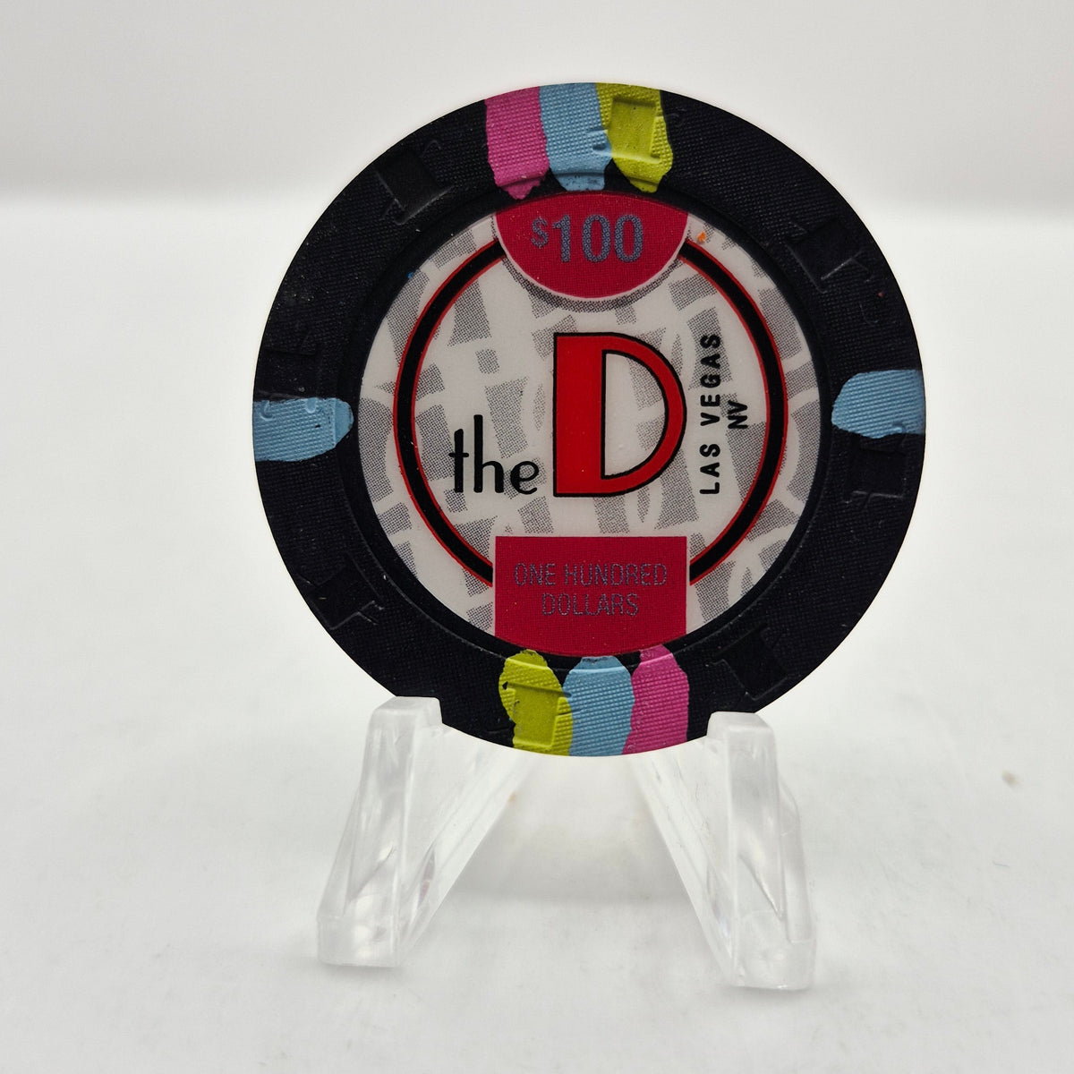 The D Hotel Casino Las Vegas Nevada 2017 $100 Casino Chip D2692