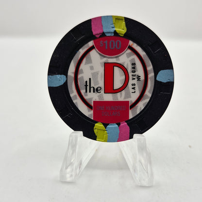 The D Hotel Casino Las Vegas Nevada 2017 $100 Casino Chip D2692