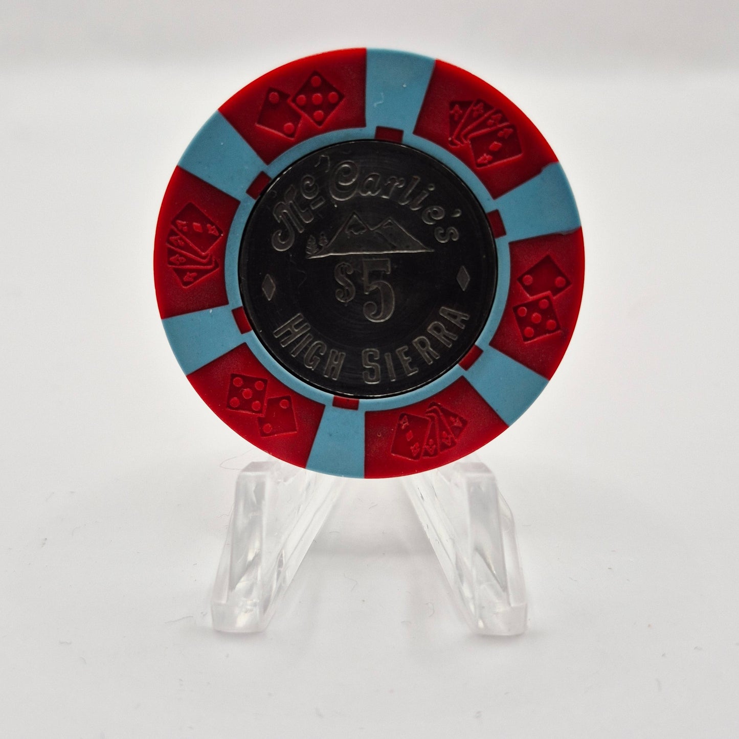 High Siera"McCarlie's" Sparks Nevada $5 Coin Inlay Casino Chip N5167