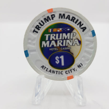 Trump Marina Hotel Casino Atlantic City New Jersey $1 Casino Chip
