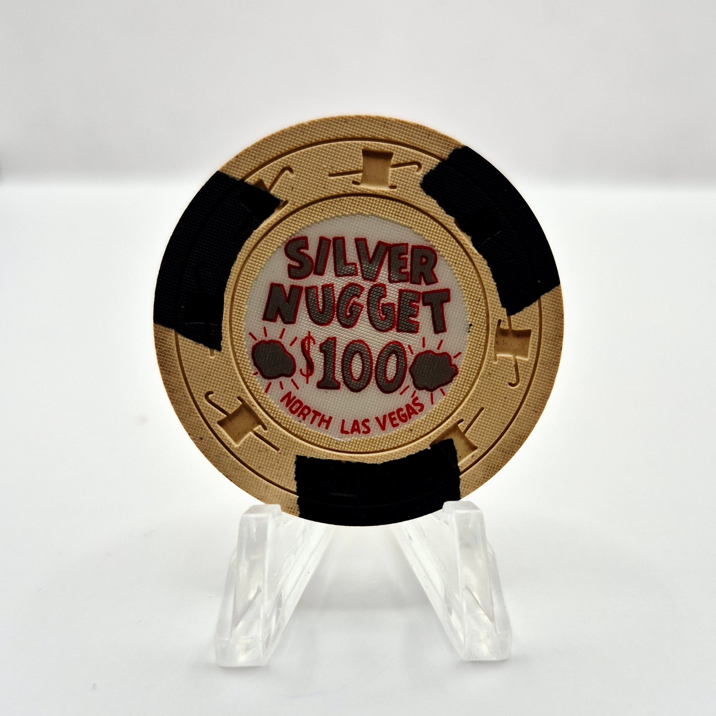 Silver Nugget Casino Las Vegas Nevada 1965 $100 Casino Chip N7214
