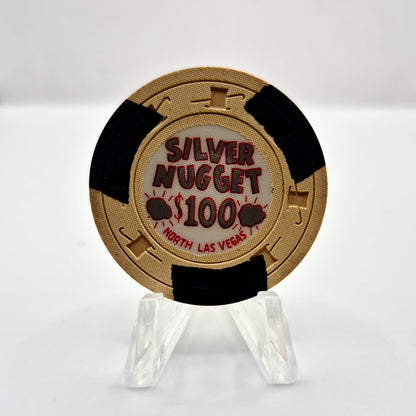 Silver Nugget Casino Las Vegas Nevada 1965 $100 Casino Chip N7214