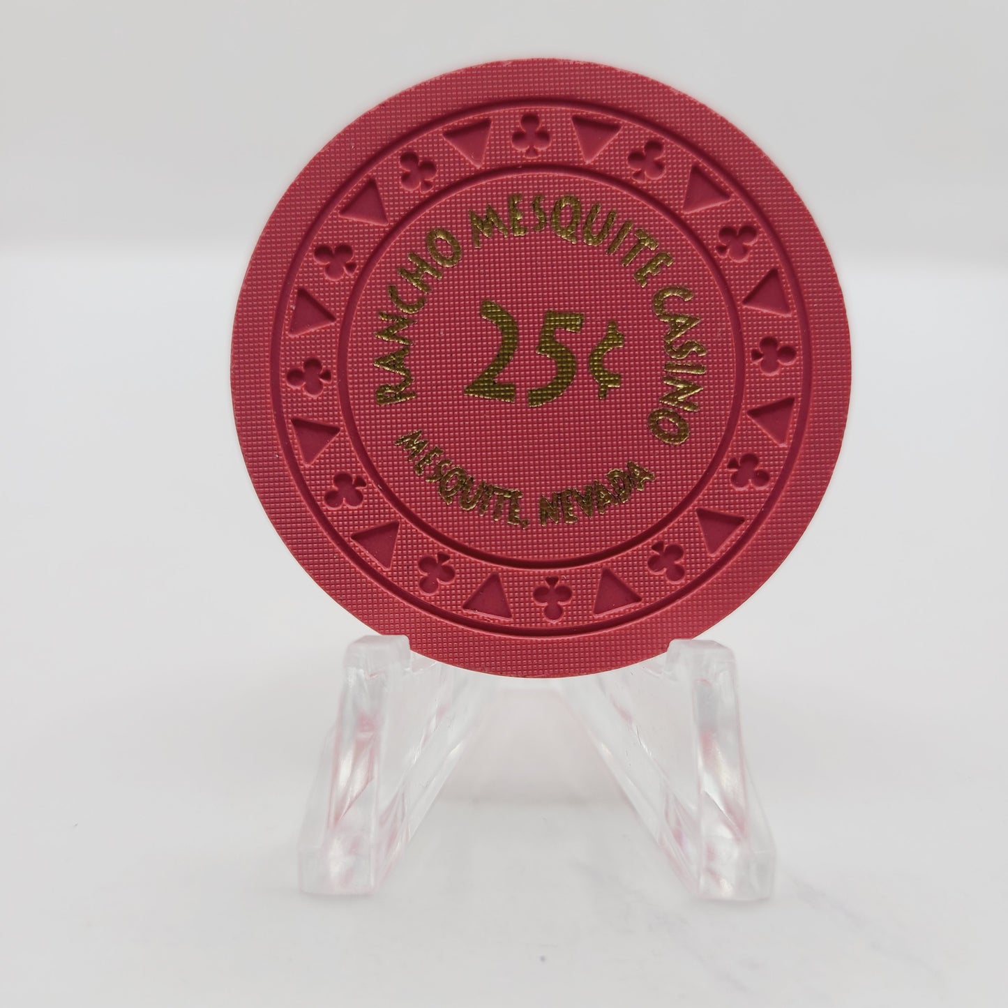 Rancho Mesquite Hotel Casino Mesquite Nevada 1997 $.25 Casino Chip V1373