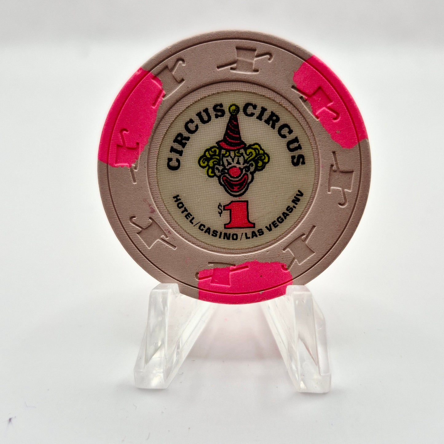 Circus Circus Hotel Casino Las Vegas Nevada 1990 $1 Casino Chip N1466