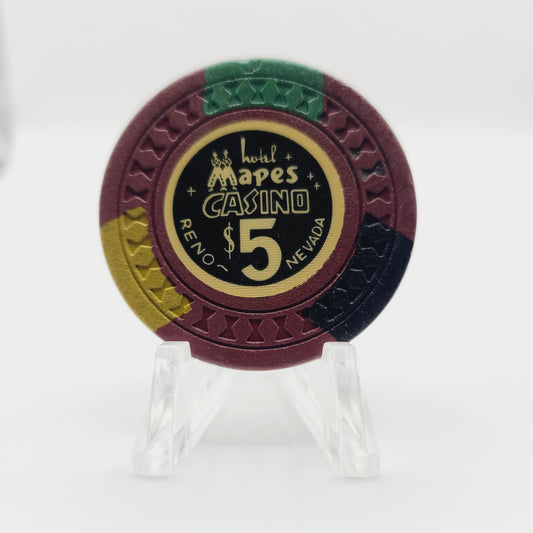 Mapes Hotel Casino Reno Nevada 1957 LE $5 Casino Chip N5226