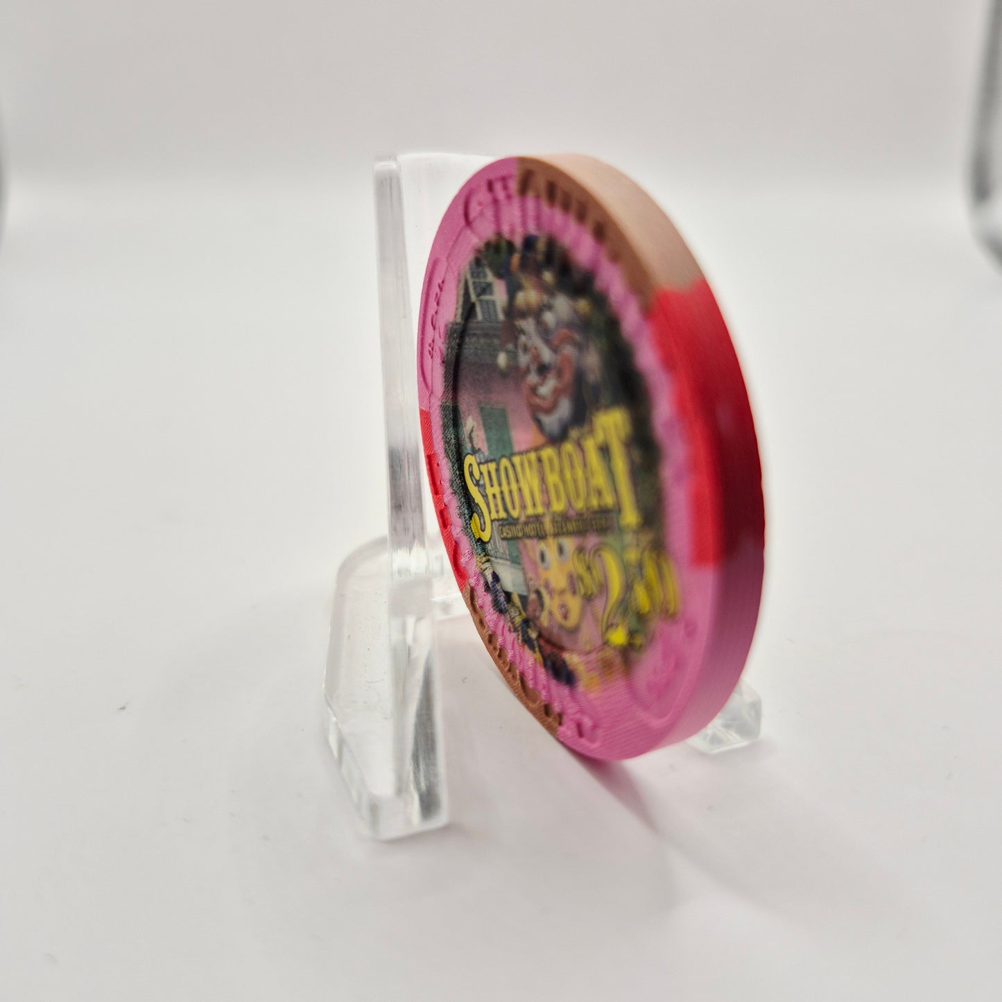 Showboat Hotel Casino :The Mardi Gras" Casino Atlantic City New Jersey $2.50 Casino Chip