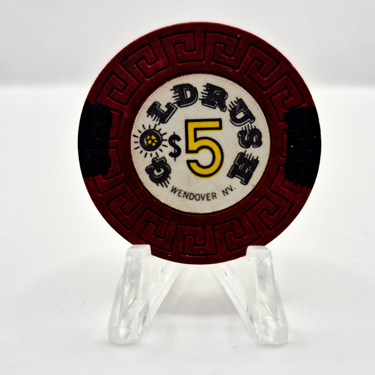 Goldrush Casino Wendover Nevada 1981 $5 Casino Chip V6417