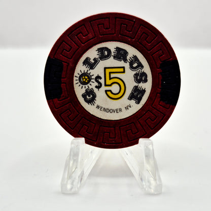 Goldrush Casino Wendover Nevada 1981 $5 Casino Chip V6417