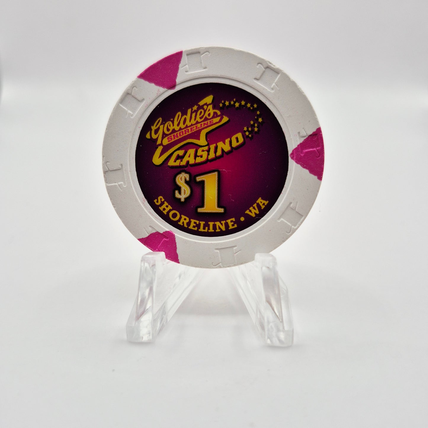 Goldie's Casino Shoreline Washington $1 Casino Chip