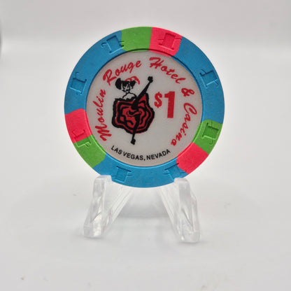 Moulin Rouge Hotel Casino Las Vegas Nevada 1993 $1 Casino Chip N2450