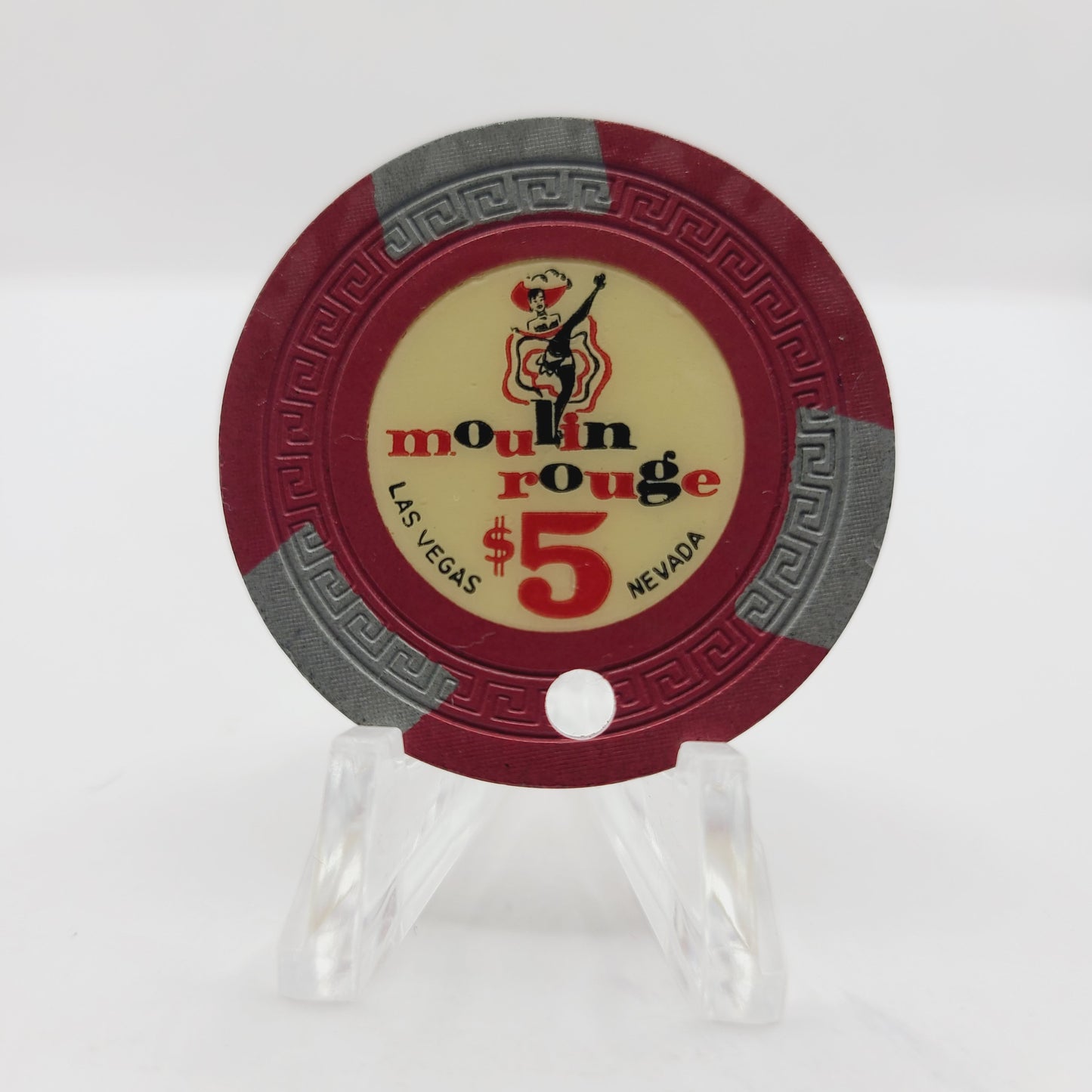 Moulin Rouge Casino Las Vegas Nevada 1955 $5 Casino Chip N1942.C