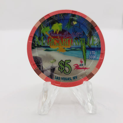 Flamingo Hotel & Casino Las Vegas Nevada 2007 "Margaritaville" $5 Casino Chip E7901 LTD 3000
