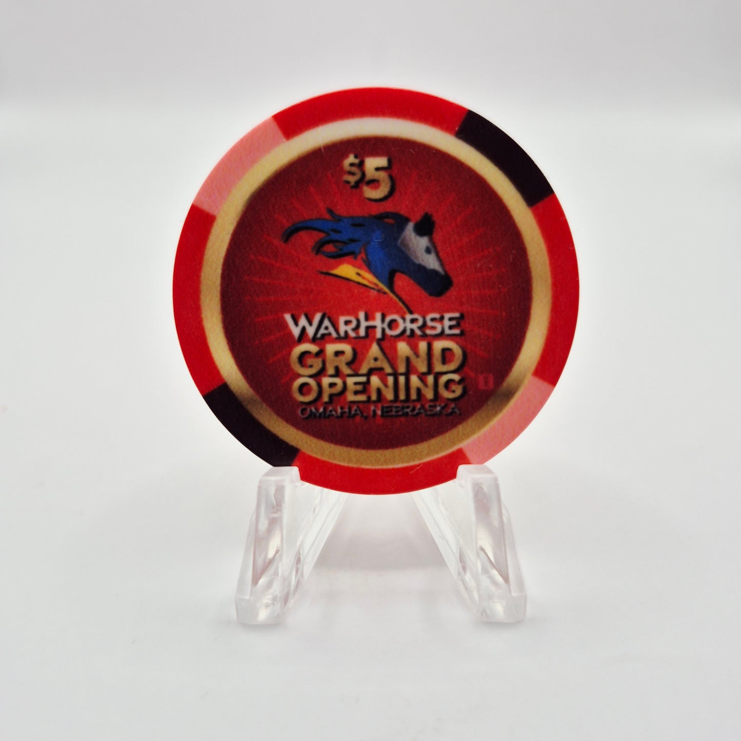 WarHorse Casino Omaha Nebraska "Grand Opening" $5 Casino Chip