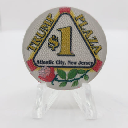 Plaza Hotel Casino Atlantic City New Jersey "Linen" $1 Casino Chip