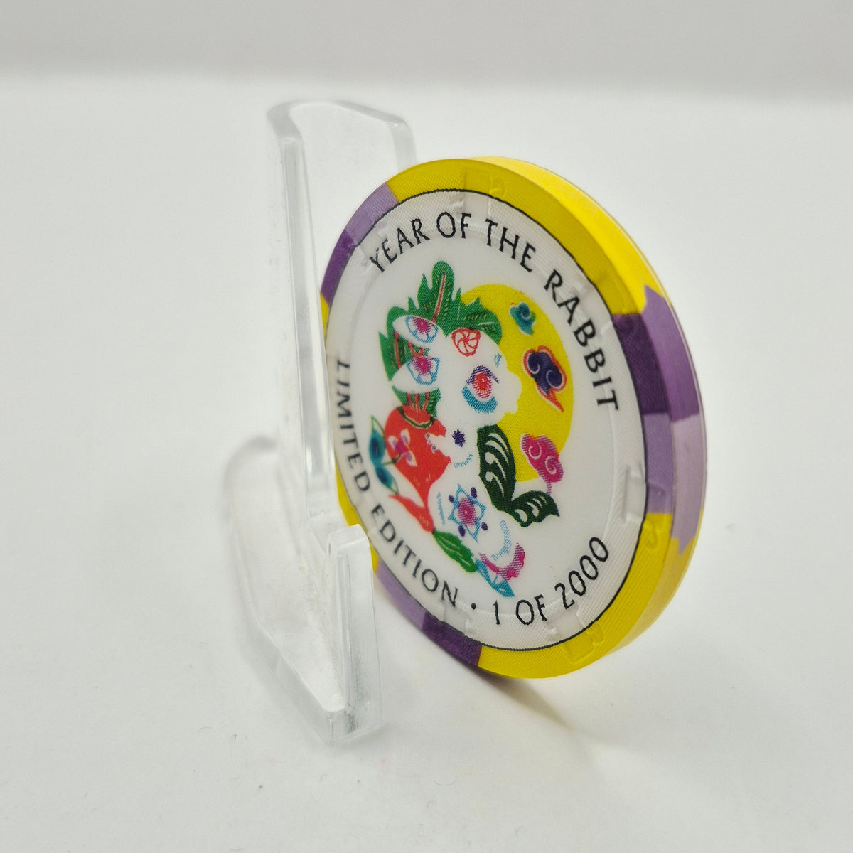 Crystal Park Casino Crystal City California 1996 Grand Opening 'Year of the Rabbit' $5 Casino Chip