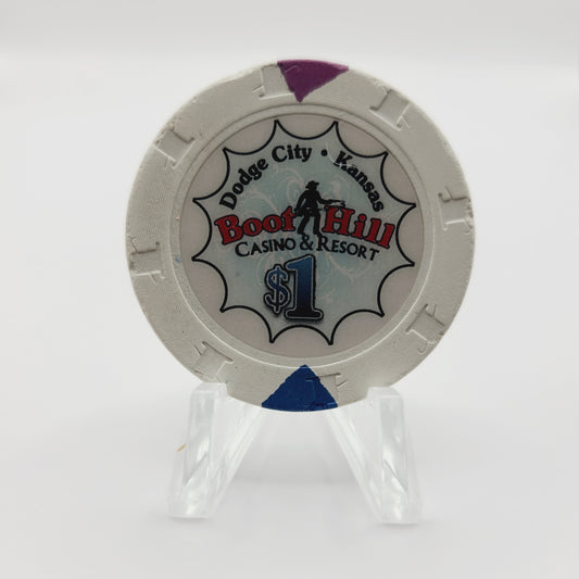 Boot Hill Casino Dodge City Kansas $1 Casino Chip *Circulated