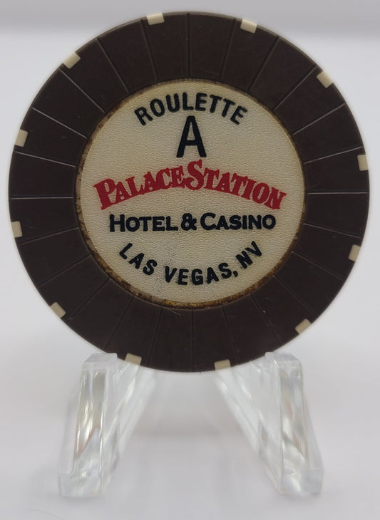 Palace Station Casino Las Vegas NV Roulette Brown A Casino Chip