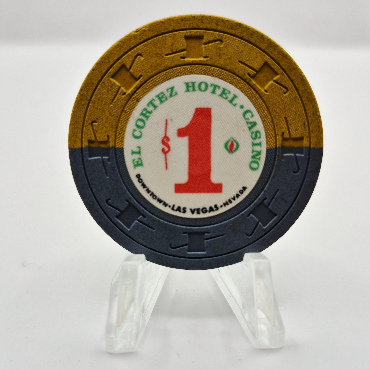 El Cortez Casino Las Vegas Nevada 1967 $1 Casino Chip N1539