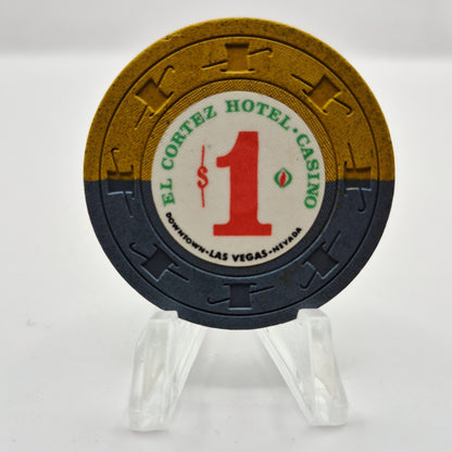 El Cortez Casino Las Vegas Nevada 1967 $1 Casino Chip N1539