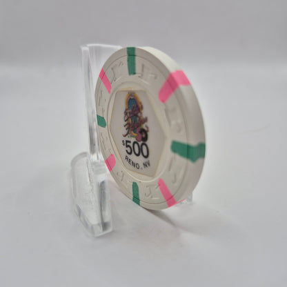 Eddie's Fabulous 50's Casino Reno NV 1980's  $500 Casino Chip N7127 *SHARP