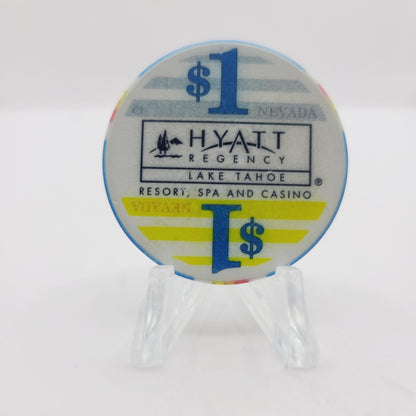 Hyatt Regency Resort Casino Lake Tahoe Nevada 2006"$1 Casino Chip E5578