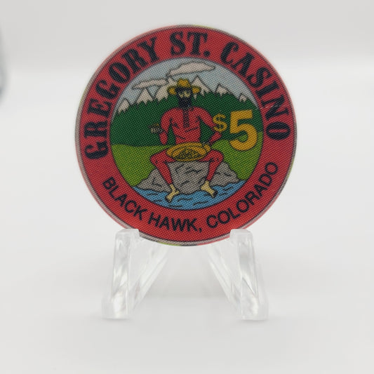 Gregory Street Casino Black Hawk Colorado 1992 $5 Casino Chip