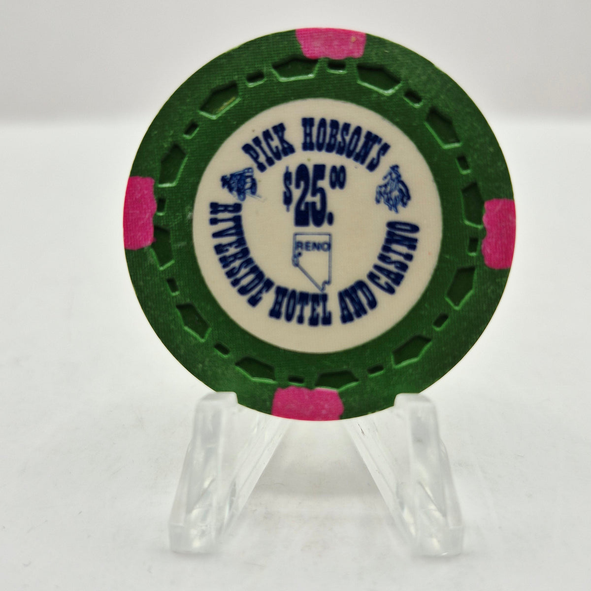 Riverside Hotel "Pick Hobson's" Reno Nevada 1978 $25 Casino Chip N7799