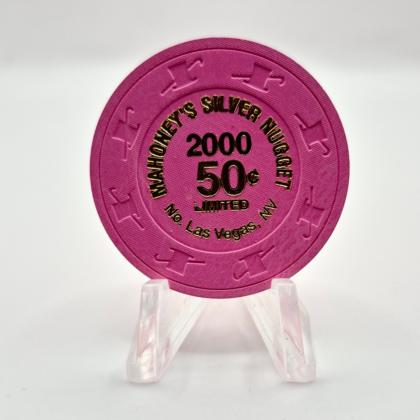 Mahoney's Silver Nugget Las Vegas Nevada 2000 $.50 Casino Chip V5572