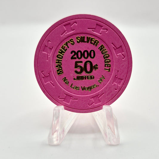 Mahoney's Silver Nugget Las Vegas Nevada 2000 $.50 Casino Chip V5572