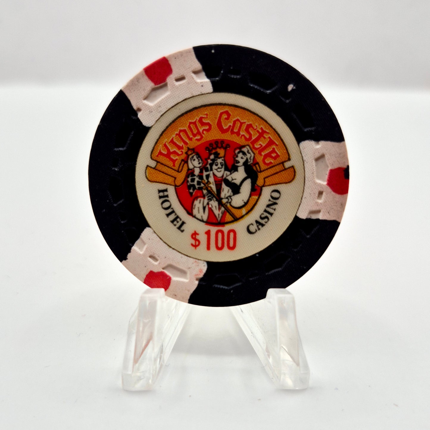 Kings Castle Hotel & Casino Lake Tahoe Nevada 1970 $100 Casino Chip N5203