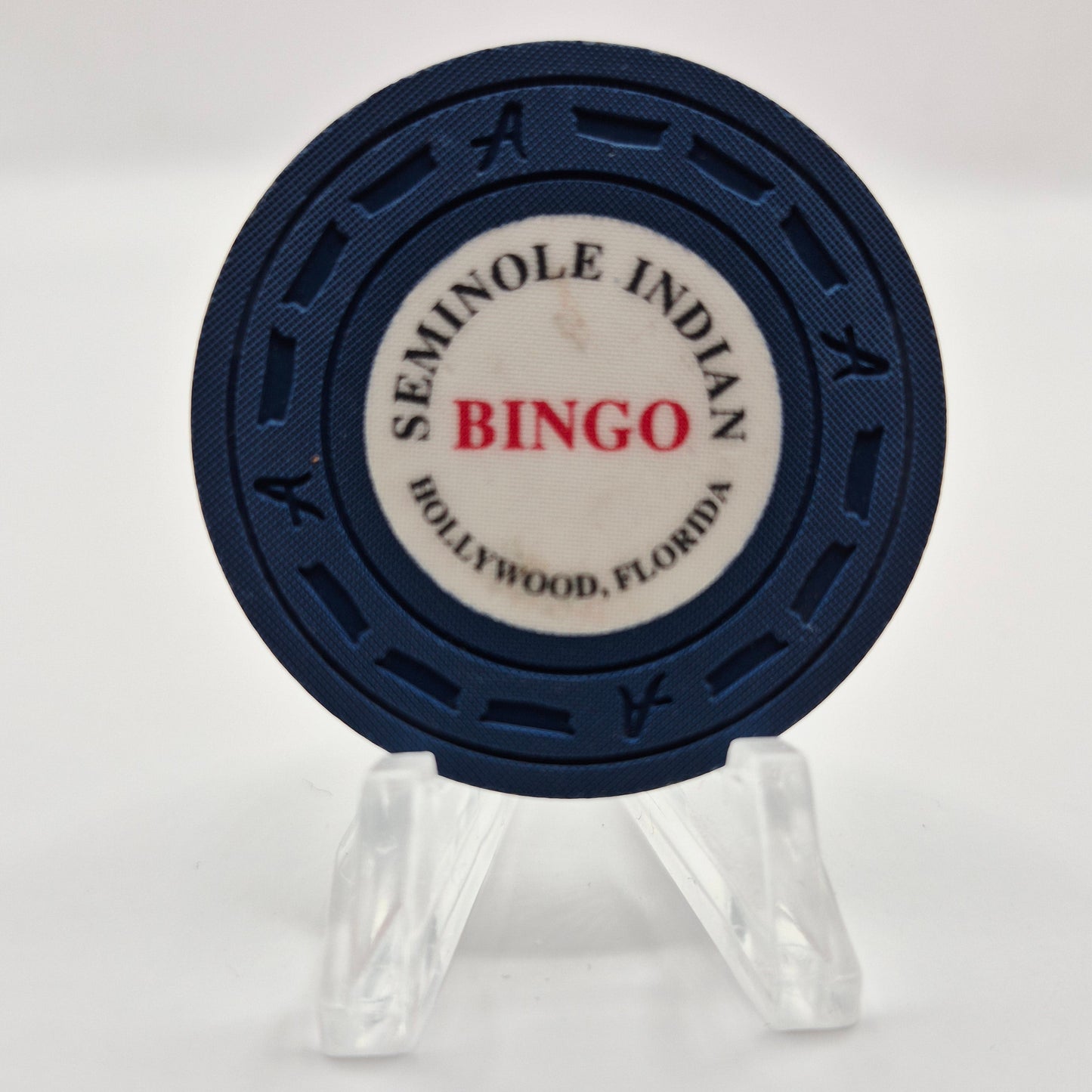 Seminole Indian Bingo Casino Hollywood Florida Casino Chip **Used as a $.25**