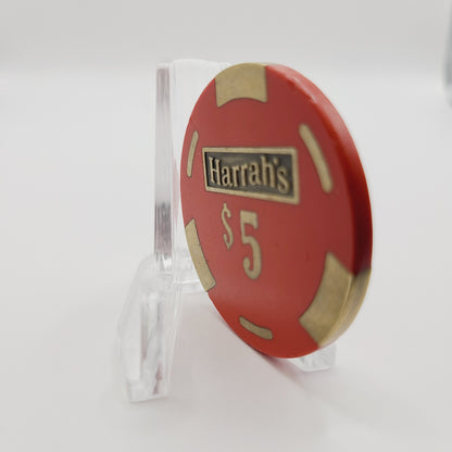 Harrah's Casino Reno/Tahoe Nevada 1980's $5 Casino Chip N5144