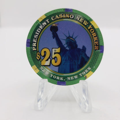 President Casino New Yorker "Day Cruise" New York New York $25 Casino Chip