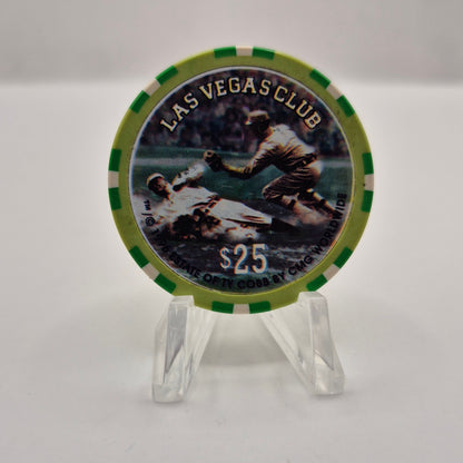 Las Vegas Club Las Vegas Nevada 1996 "Ty Cobb" $25 Casino Chip N8682