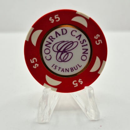 Conrad Hotel Casino Istanbul Turkey $5 Casino Chip