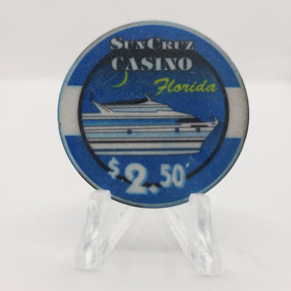 Sun Cruz Casino Day Cruise Florida $2.50 Casino Chip