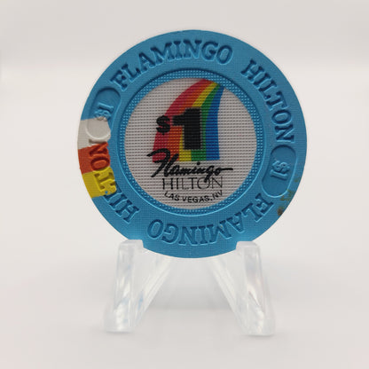 Flamingo Hilton Casino Las Vegas Nevada 1990's $1 Casino Chip N7135