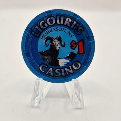 Ligouri's Restaurant Casino Henderson Nevada 1995 $1 Casino Chip N2913