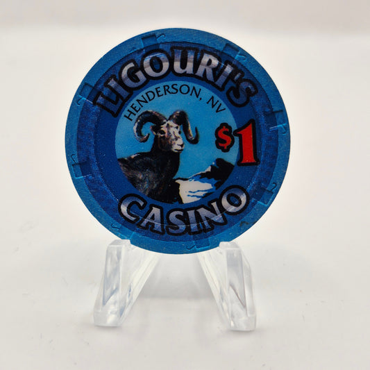 Ligouri's Restaurant Casino Henderson Nevada 1995 $1 Casino Chip N2913